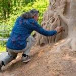 Kārļa Īles smilšu skulptūras “Pusmūžs” un izstādes “50 reizes apkārt saulei” svinīgā atklāšana