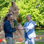 Kārļa Īles smilšu skulptūras “Pusmūžs” un izstādes “50 reizes apkārt saulei” svinīgā atklāšana