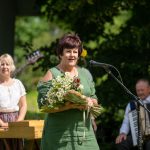 saules pulksteņa “Saldus saule Ellijas vēdeklī” atklāšanas pasākums