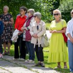 saules pulksteņa “Saldus saule Ellijas vēdeklī” atklāšanas pasākums