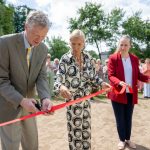 saules pulksteņa “Saldus saule Ellijas vēdeklī” atklāšanas pasākums
