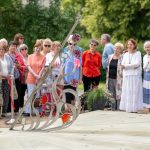 saules pulksteņa “Saldus saule Ellijas vēdeklī” atklāšanas pasākums