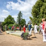 saules pulksteņa “Saldus saule Ellijas vēdeklī” atklāšanas pasākums