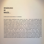 Izstāde “Iesākums ir mazs . . .”