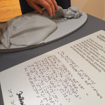 Saldus muzeju apmeklēja Kurzemes plānošanas reģions un biedrības Socintegra pārstāvji, lai iepazītos ar Ellijas Rozentāles 3D portretu.