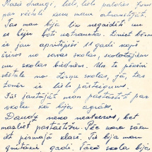 Saldus rajona Zirņu pamatskolas bijušās skolnieces Valentīnas Strautiņas atmiņas.